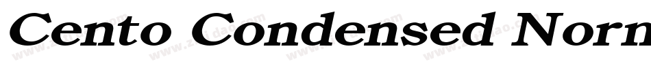 Cento Condensed Normal字体转换
